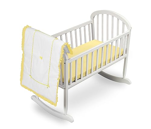 Baby Doll Juego de cama único de cuna, amarillo, 1230crnew-amarillo