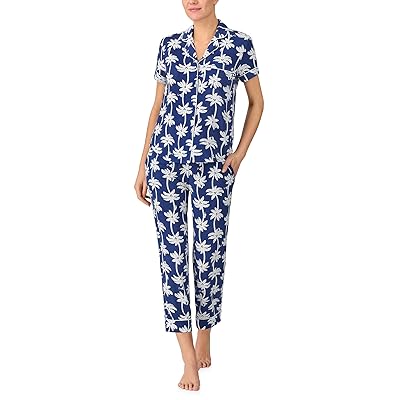 Kate Spade New York Short Sleeve Cropped Pant PJ Set Women
