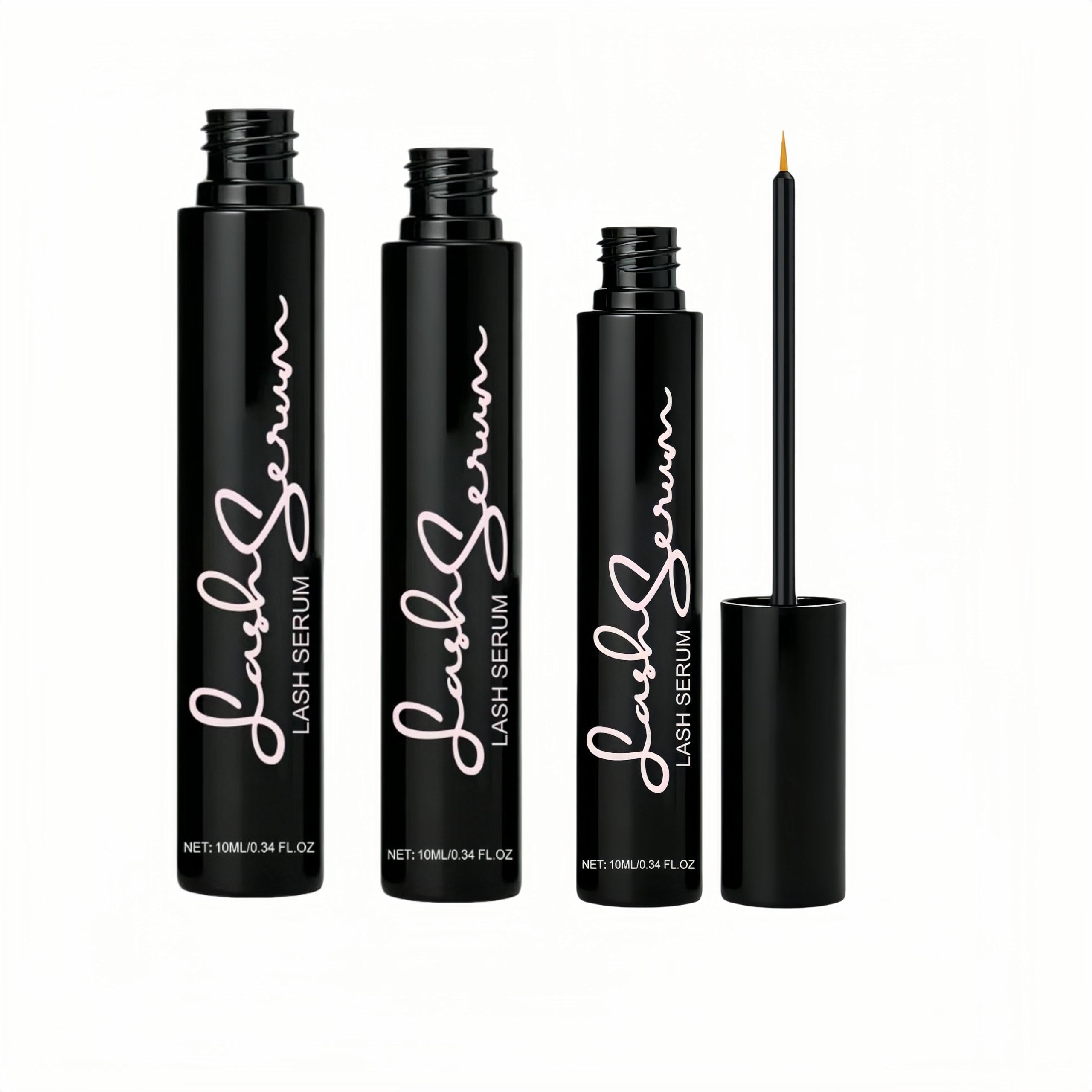 Sinsnlashes Wimpernpflege Serum, Pflegemittel für feine spärliche Wimpern, Wimpernpflege mit 95% natürlichen Inhaltsstoffen, ohne Hormone, ohne künstliches Parfüm für tägliche Augenpflege (3 pcs)