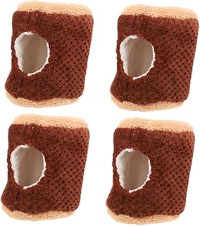 NOLITOY 4 Pçs Ninho De Hamster Cobaia Caverna Hamster Pendurado Rede De Descanso Para Animais De Estimação Pendurado Cama De Hamster Rede De Rato Cobaia Cama Hamster Acessórios Furão