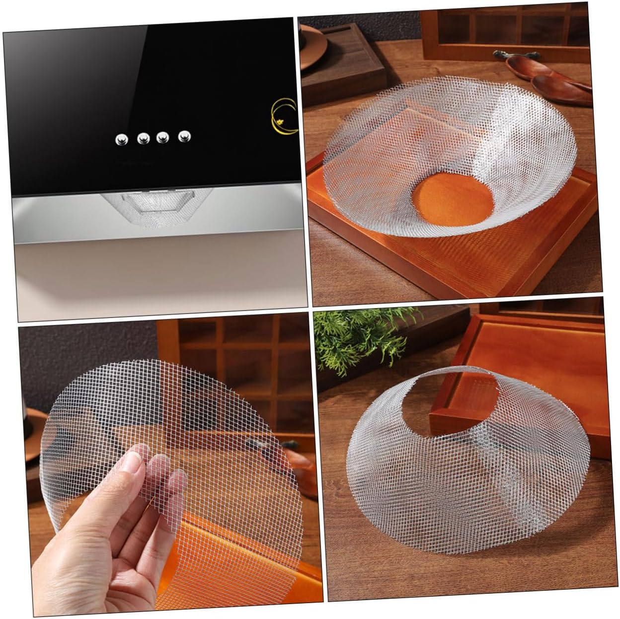 15pcs Stainless Steel Range Hood Filter Replacement Bowl Shaped