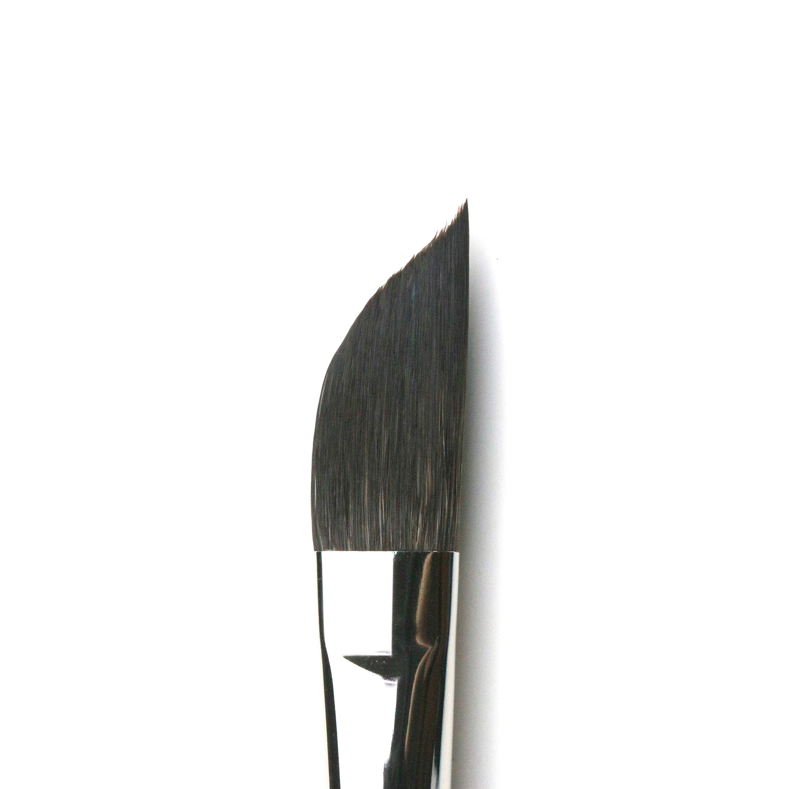 3pcs-Artist Quality Synthetic White Sable Round Size #4-7-10 Short Handle