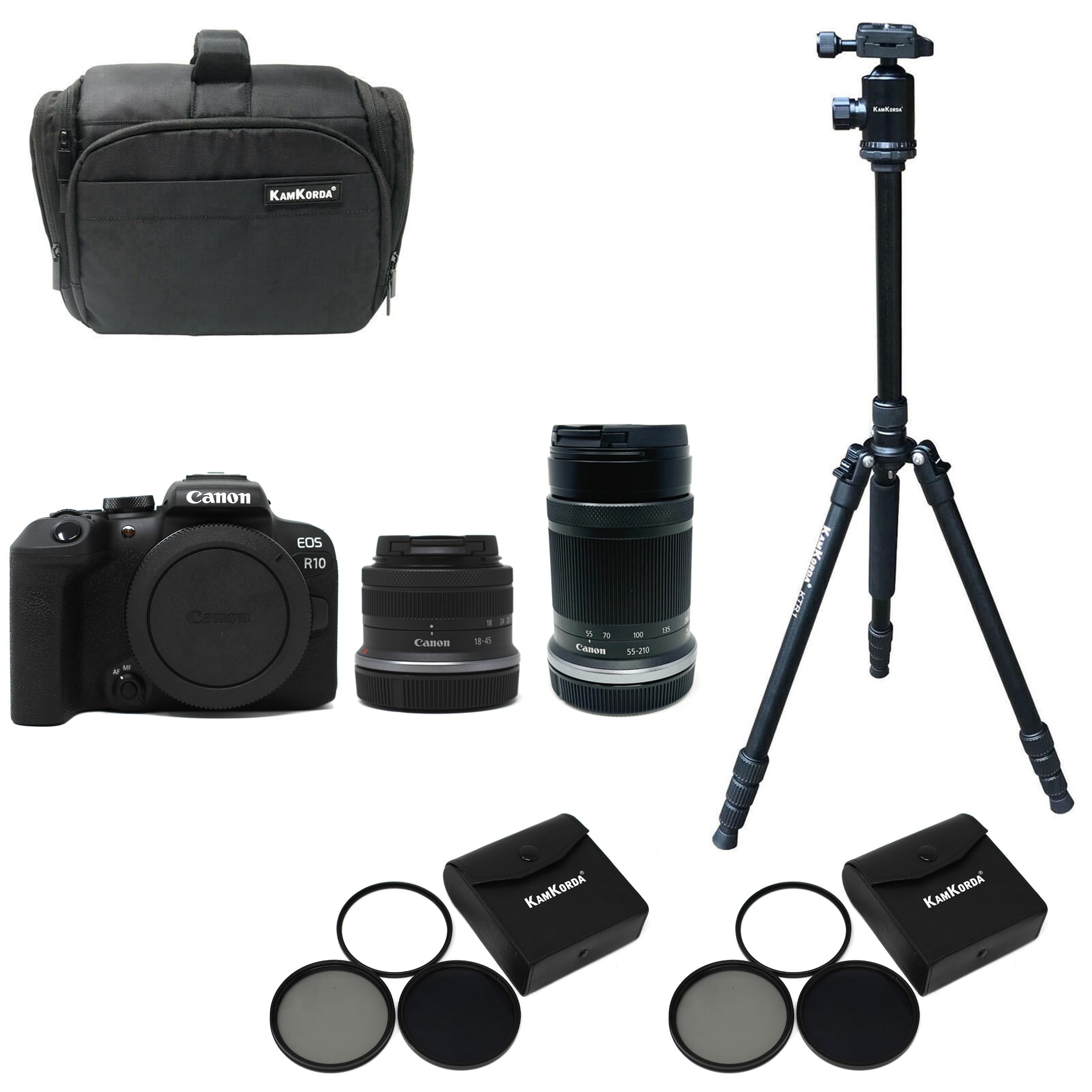 Kamkorda Light Beginner Landscape Photography R10 Mirrorless Camera Kit + 2 Year Warranty