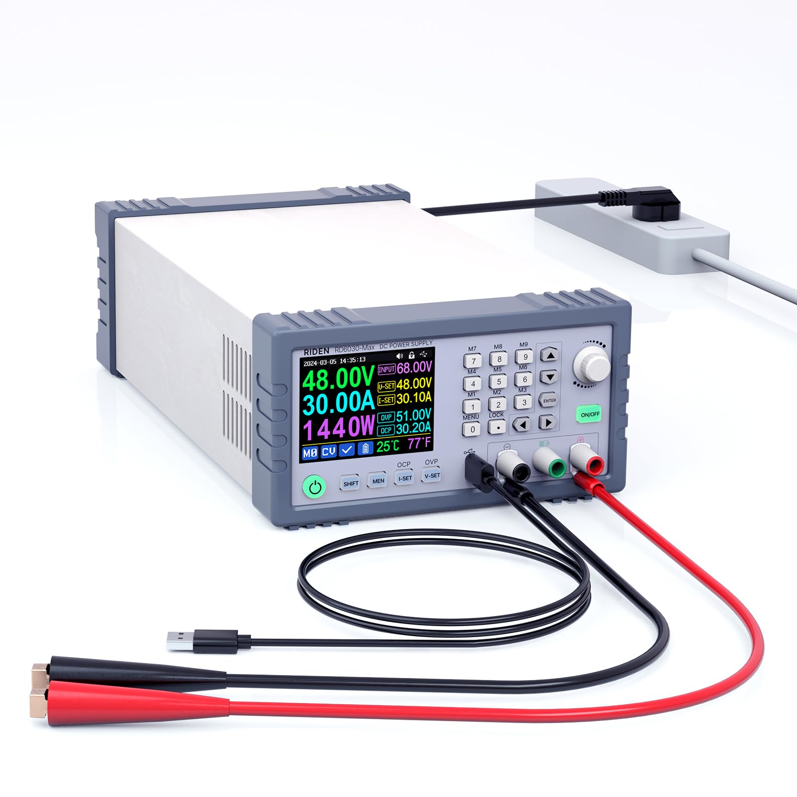 Photo 1 of RD RD6030-Max Completed Set 60V 30A 1140W Digital Control Stabilized AC DC Adjustable Voltage Regulated Lab Bench Power Supply
