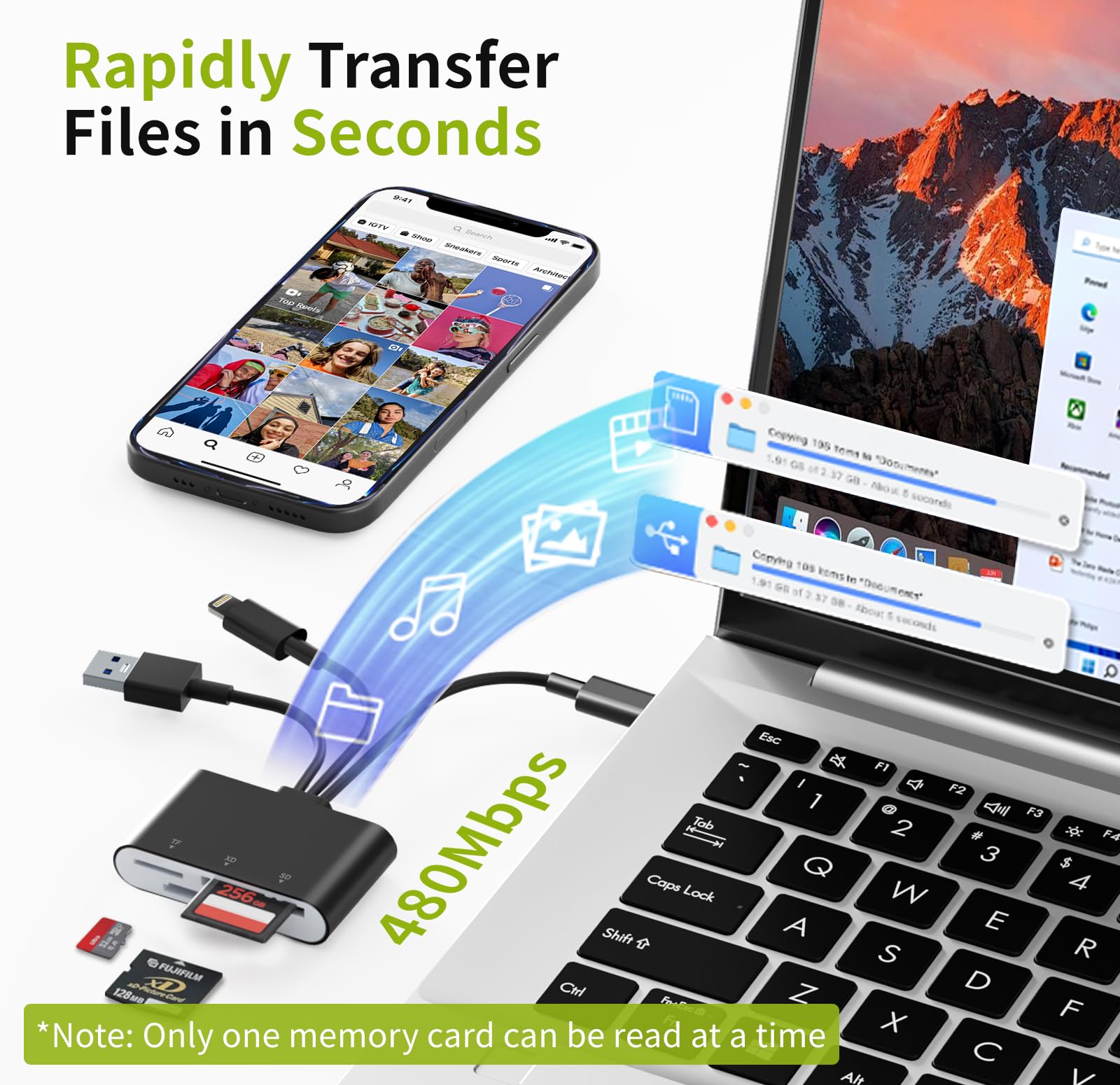 Amazon.com: XD Card Reader for Olympus Fujifilm, 3-in-1 XD Picture