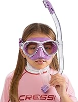 Vista 6 de Cressi Snorkel Premium para Niños - Blanco/Lila