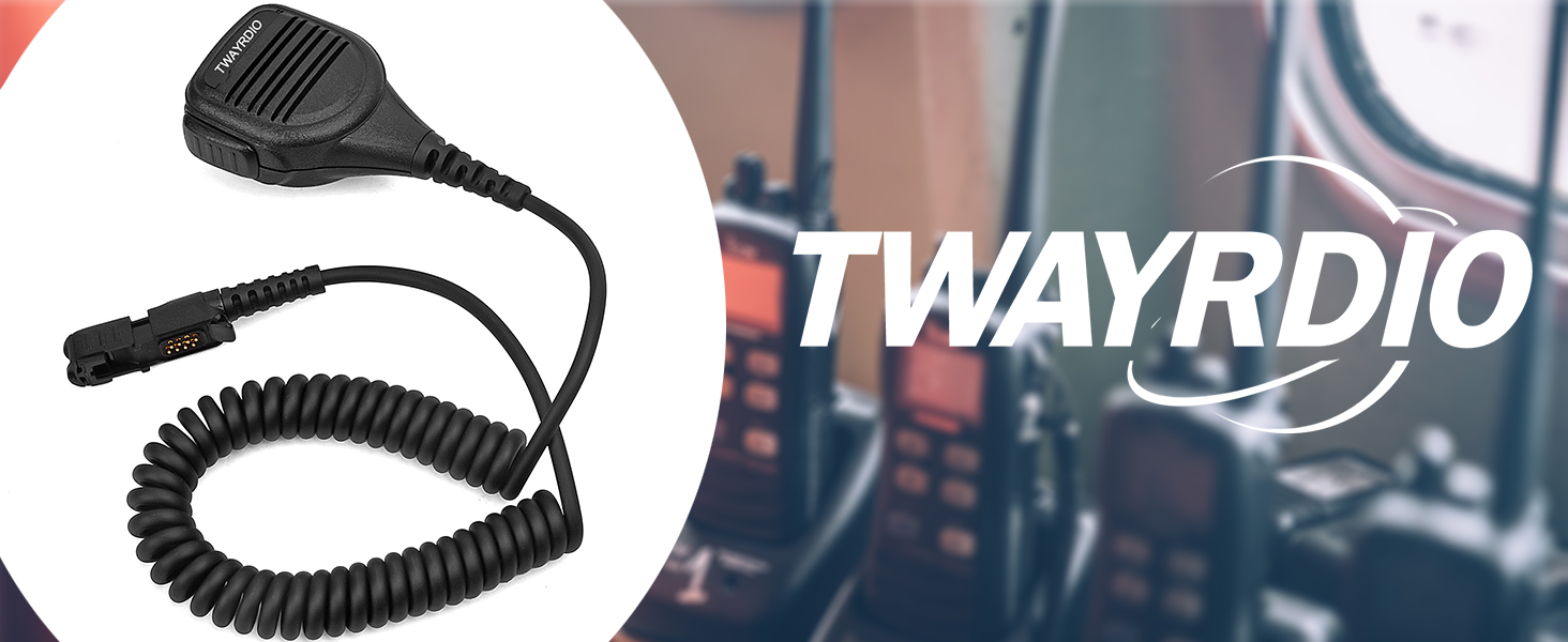 Amazon | TWAYRDIO モトローラ無線機用 スピーカーマイク MiT3000
