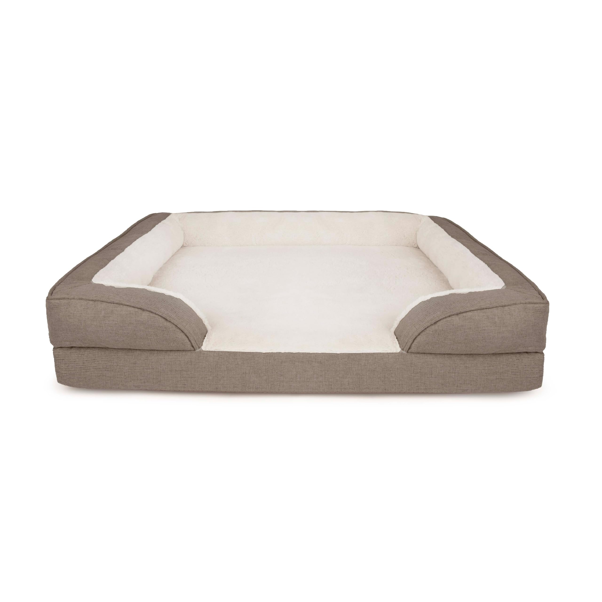 The Daybed Three-Bolster Sofa Bed for Jumbo XL Dogs, Minky Plush Bed with Open Easy-Acces…
