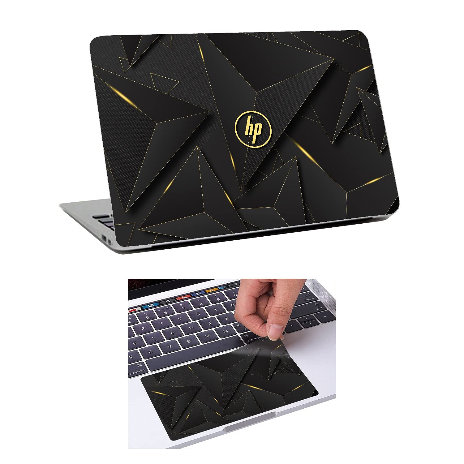 Namo Arts 2in1 Accessories Combo Kit - Laptop Decal with Touch Pad Skin Guard Compatible for HP Laptops 15.6 Inch(Customizable) HP-21023