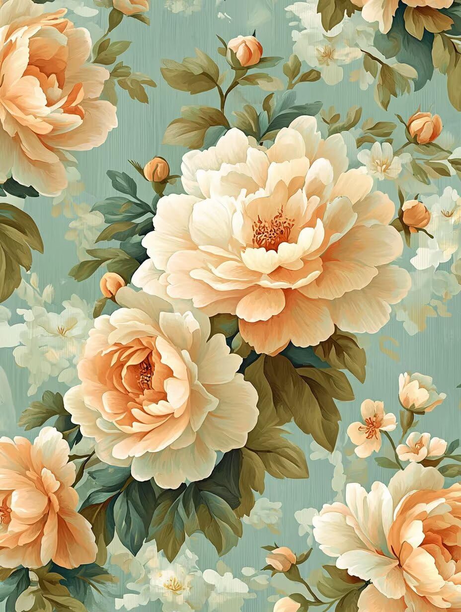 WEISHIWE Malen nach Zahlen Erwachsene Blumen mit Pfingstrose, 70x90cm x-419 | Handgemalt Ölgemälde Kit für Mädchen Jungen ab 7 8 9 Jahre, Rahmenlos, für die Wanddekoration zu Hause, DIY Acrylmalerei