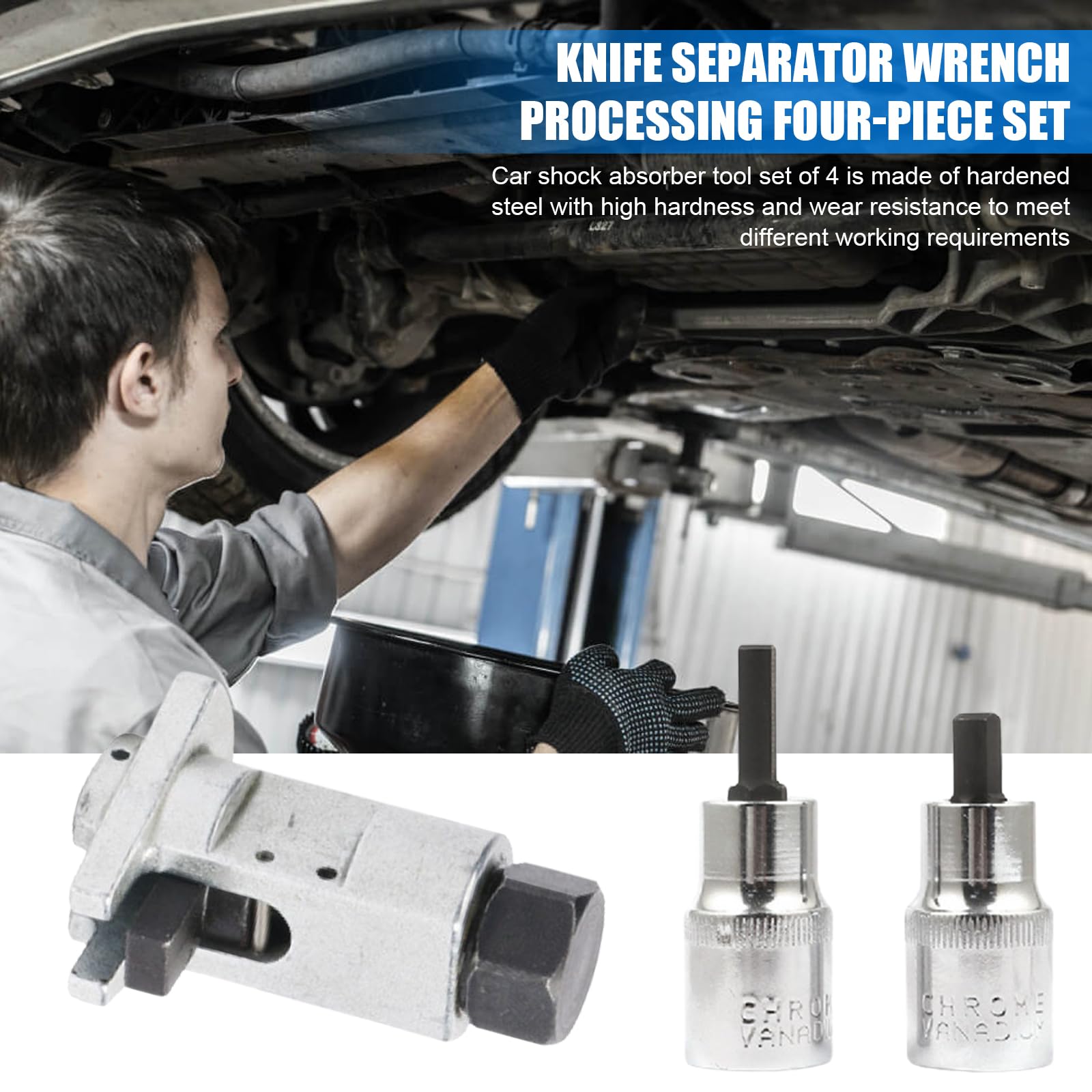 ANBOO Spreizer wiellagerbehuizing, veerpoot spreider, schokdemper gereedschap, universeel spreidgereedschap, veerpoot gereedschap voor demontage veerpoot en autoreparatie onderhoud (5,5 x 4 cm ANBOO Spreizer wiellagerbehuizing, veerpoot spreider, schokdemper gereedschap, universeel spreidgereedschap, veerpoot gereedschap voor demontage veerpoot en autoreparatie onderhoud (5,5 x 4 cm