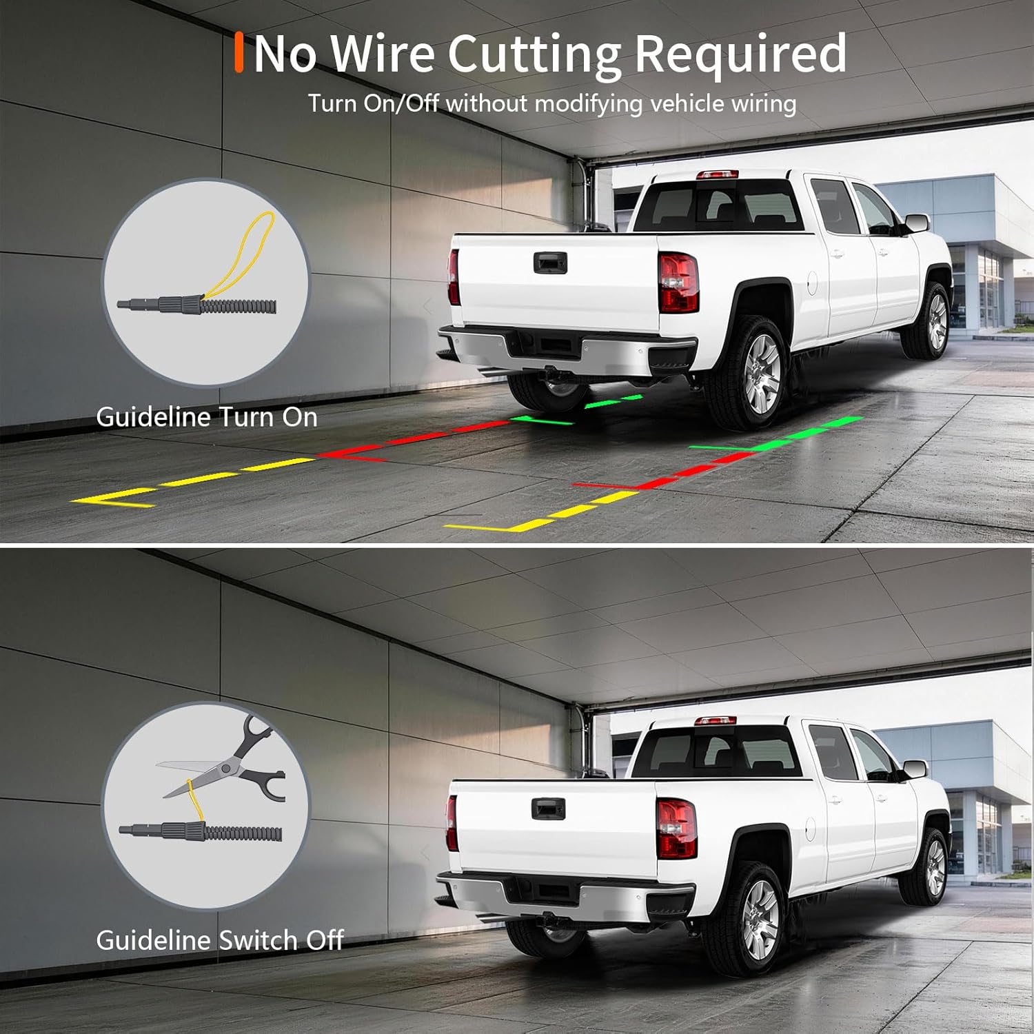 Tailgate Handle Backup Camera for 2014-2018 Chevrolet Silverado, for 2015-2018 GMC Sierra 2500HD 3500HD & Canyon – Plug & Play, IP68 Waterproof, Clear HD Rear View, Replace OEM 23448681