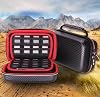 VSEER キャリーケース 3DS XL / 2DS XL用 ハード保護シェル トラベルケース Nintendo 3DS/3DS XL/New 3DS XL用 - ブラック/レッド
