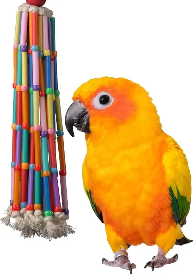 Super Bird Creations SB708 Wind Chimes Bird Toy, Medium Bird Size, 13” x 2”