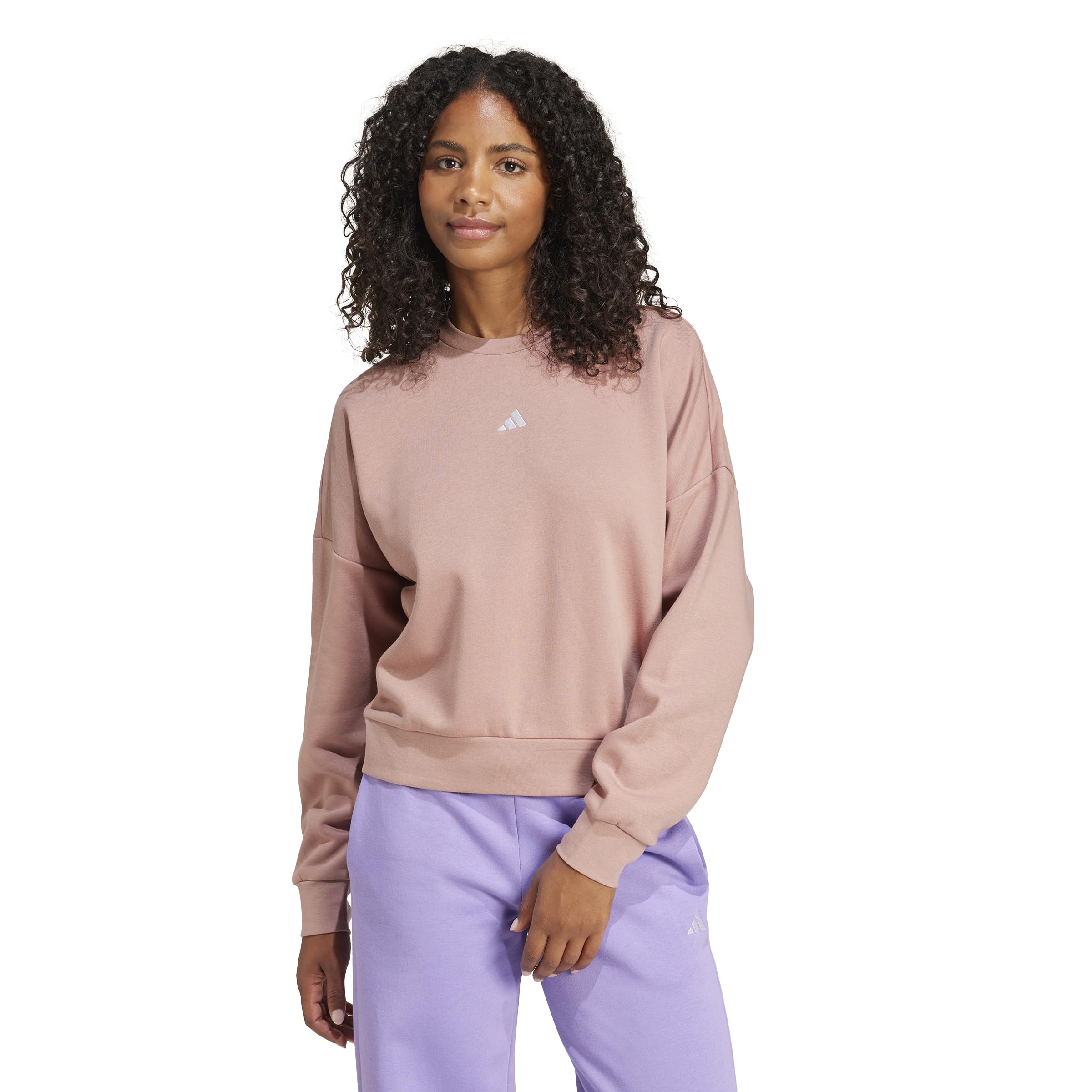 adidas Womens Essentials Small Logo Feel Cozy SweatshirtSweatshirt