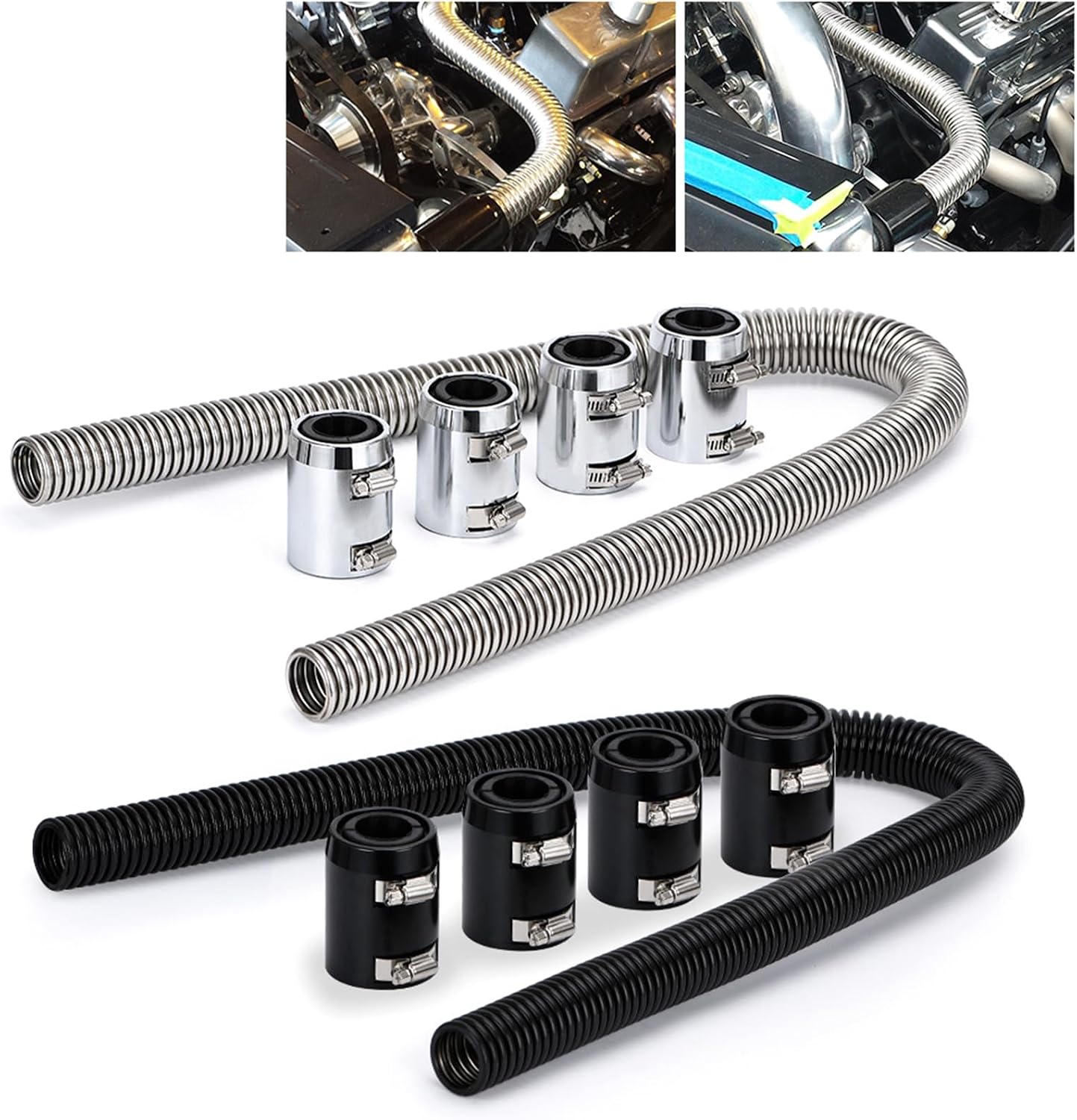 Engine Cooling Maintenance Set with Aluminum Heater Cores Bypass Accessories for Efficient Heater Hose Tubing