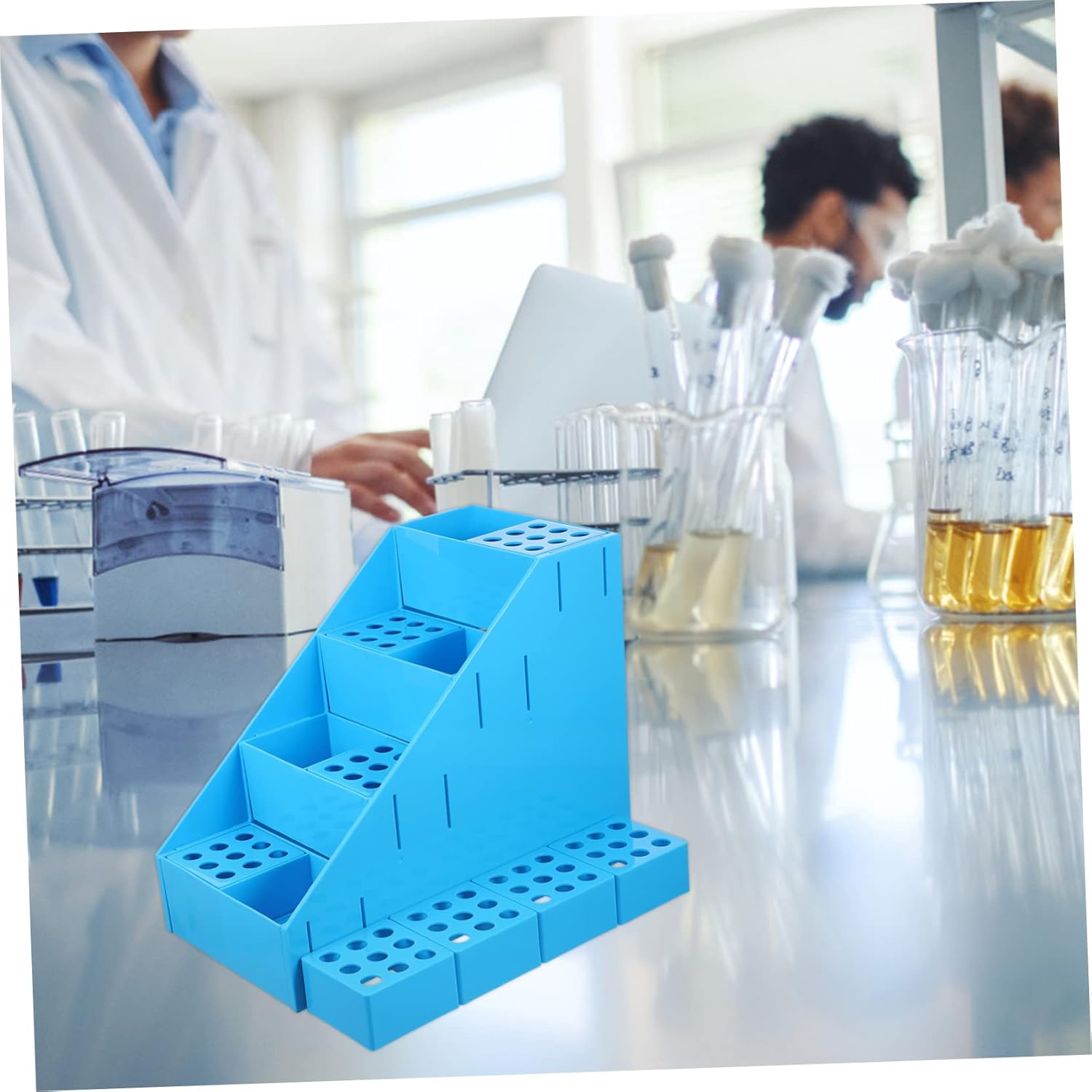 Test Tube Holder Stand Rack Detachable Tube Rack Easy to Use Suitable for Home School Lab