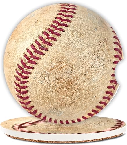 Miniatura 5 de Portavasos de cerámica de grano de madera negra y roja para mujeres/hombres, portavasos absorbentes para automóvil con muesca de dedo de 2.56 Grano