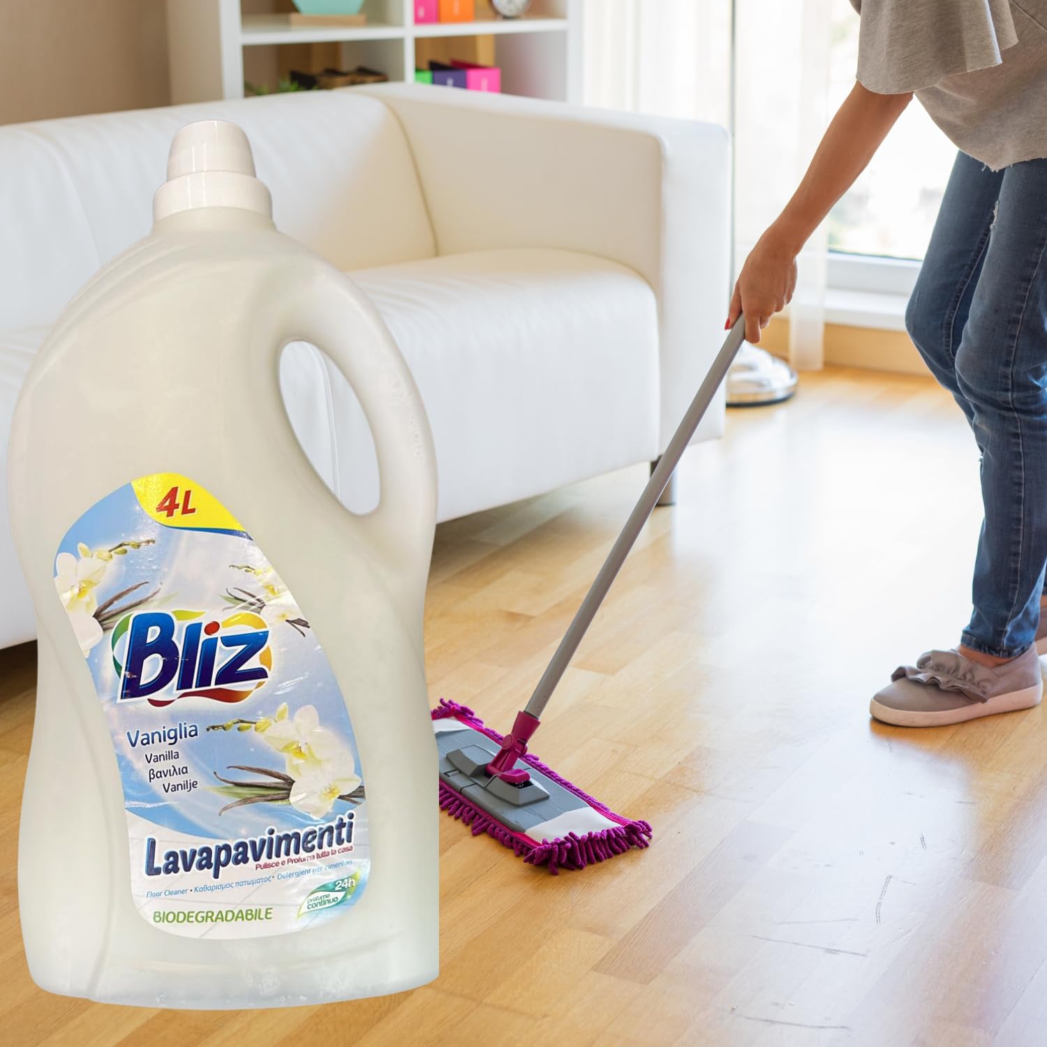 Lavapavimenti al Profumo di Vaniglia 4L – Pulizia Profumata e Efficace – Variazioni 4/8 Pezzi (8)