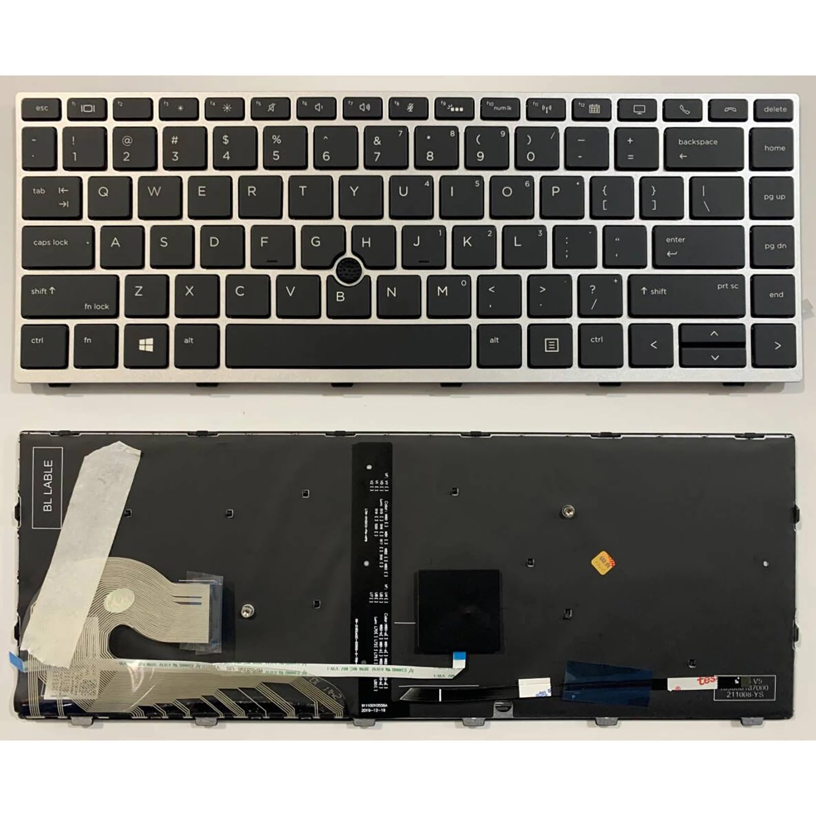 Clavier HP EliteBook 840 G5 et ZBook 14U G5 rétroéclairé version US - 2