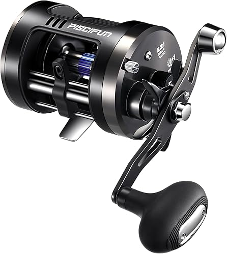 Miniatura 8 de Piscifun Chaos Pro - Carrete de pesca redondo de cebo con cuerpo de aluminio mecanizado CNC, carrete redondo para bagre con un arrastre máximo de