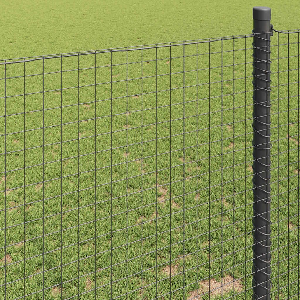 Geschweißter Drahtzaun Grau, 10000 x 60 cm, Zaunfeld mit robustem Metall, Gartenzaun Paneel für Terrasse und Vorgarten, Sichtschutz, Sicherheit, wetterbeständig, vielseitige Abgrenzung