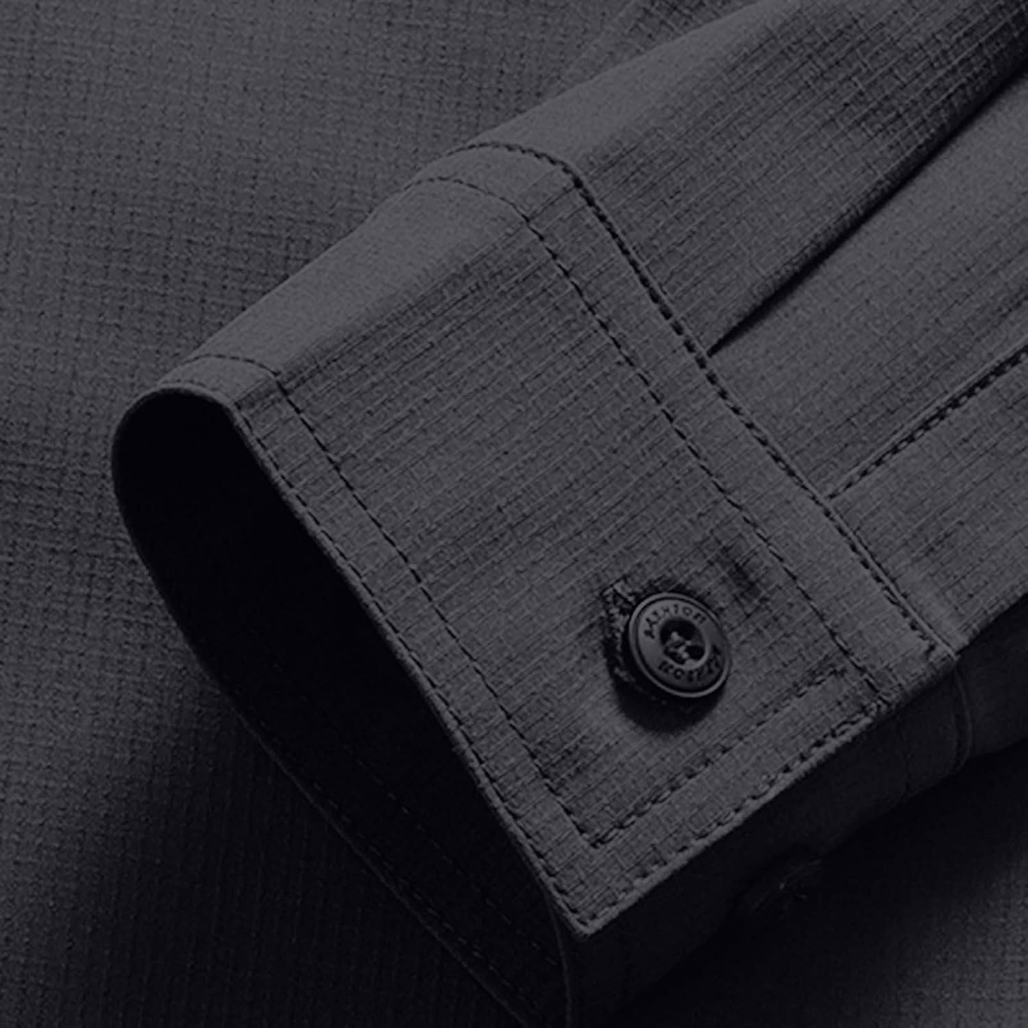 Men's Outdoor Tactical Shirt Long Sleeve Collared Button Down Quick Dry Shirts Lightweight Work Tops with Pockets