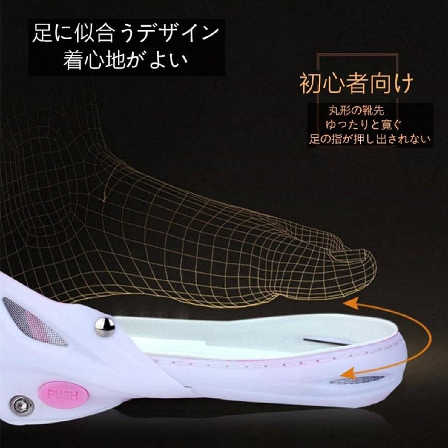 インラインスケート ローラーシューズ ローラースケート 子供用 サイズ調整可能 女の子 男の子 初心者向け 耐久 通気性 発光 安全