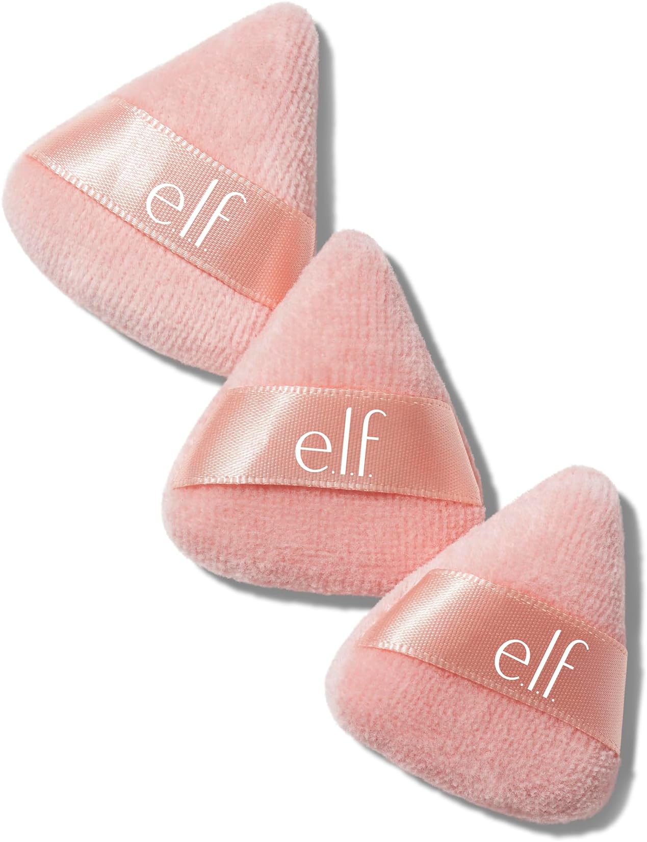 e.l.f. Halo Glow Pinkie Puffs, Finger-sized, Mini Puff For Applying Loose & Pressed Powders, Soft, Reusable & Washable, Vegan & Cruelty-Free, Set of 3