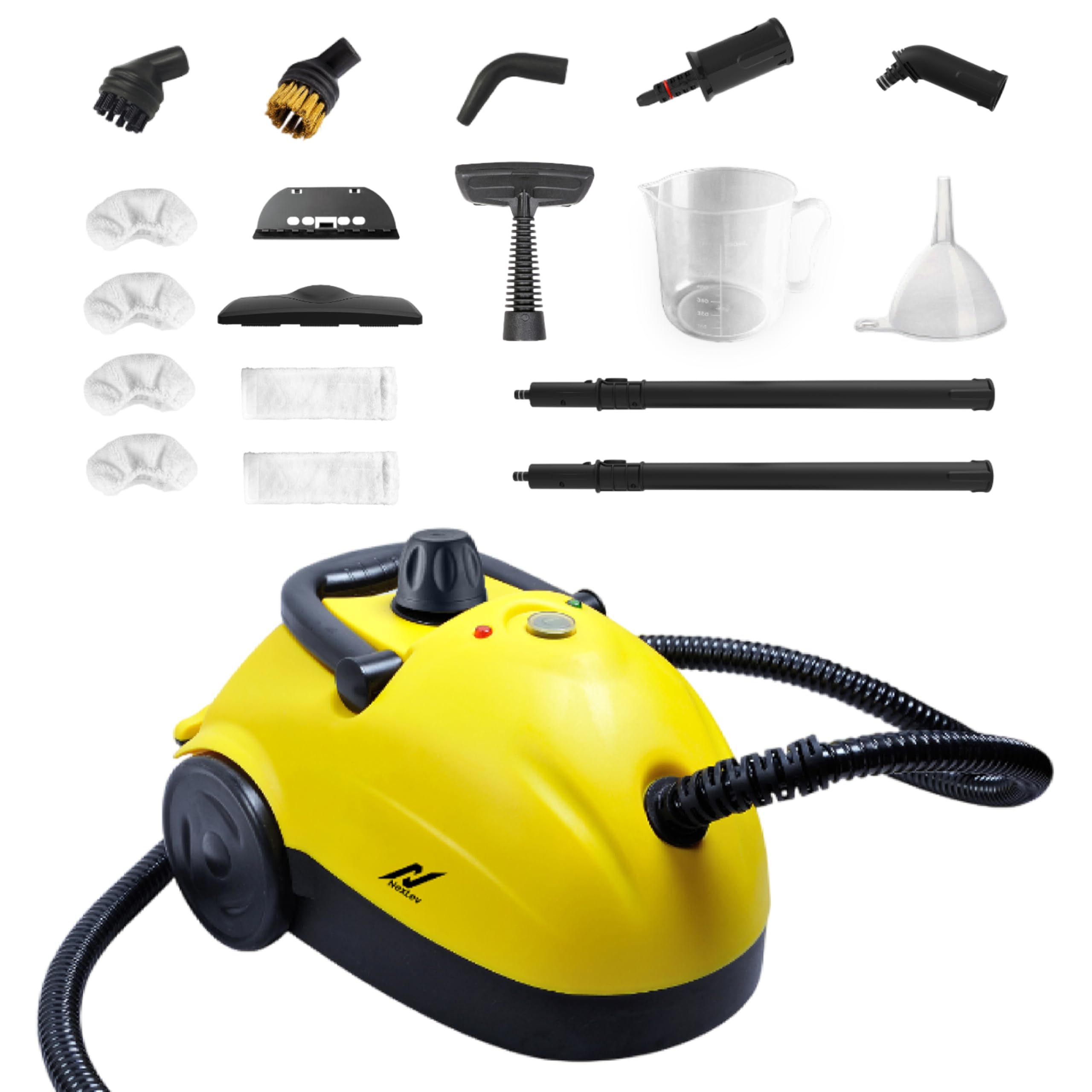 Nexlev SWIPE Steam Cleaner | 3.5 Bar Strong Steam|Multipurpose Steam Cleaner for Car, Kitchen, Bathroom, Floor, Window, Glass, Upholstery| 8 Accessories Kit|Safety Lock| Large 700ML Water Tank | SC-03