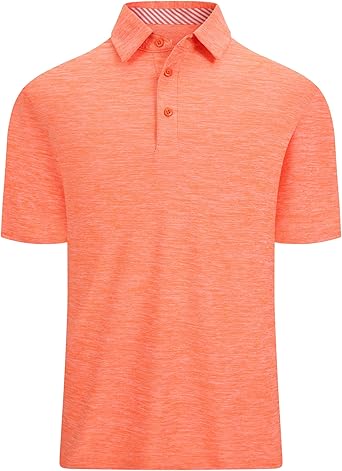 Alex Vando Mens Golf Shirt Moisture Wicking Quick-Dry Short Sleeve Casual Polo Shirts for Men