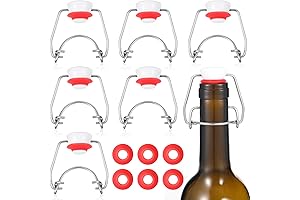 Ergonomic Flip Top Caps for Wide Mouth Glass Bottles