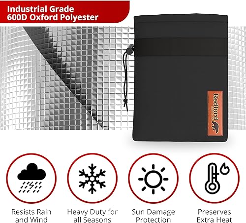 Vista 6 de Redford Supply Co. Cold Snap (0F) - Paquete de 2 fundas para grifos de exteriores para protección contra la congelación en invierno, 7.5 pulgadas