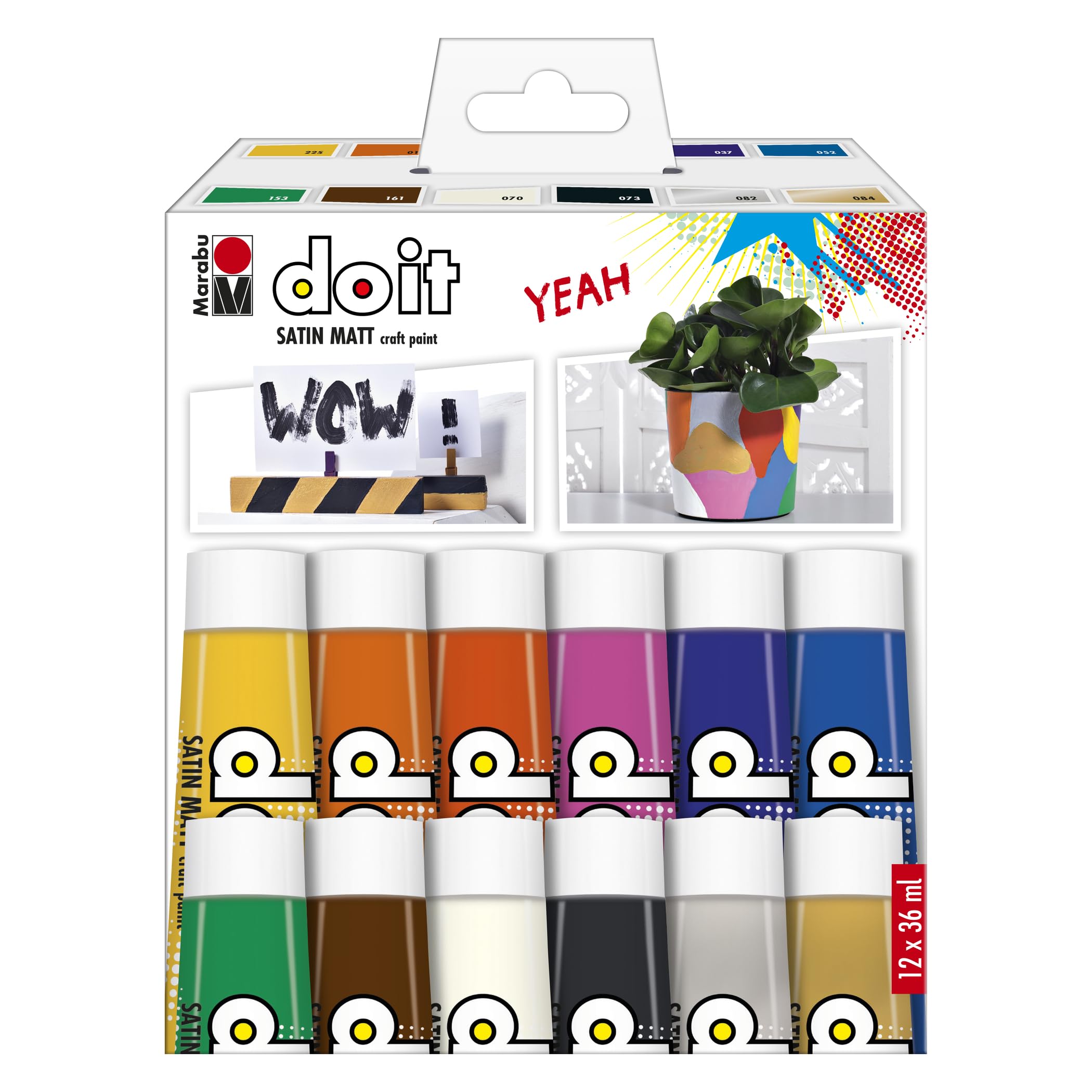Peinture acrylique satinée Marabu DO IT : ne craignez plus la décoloration