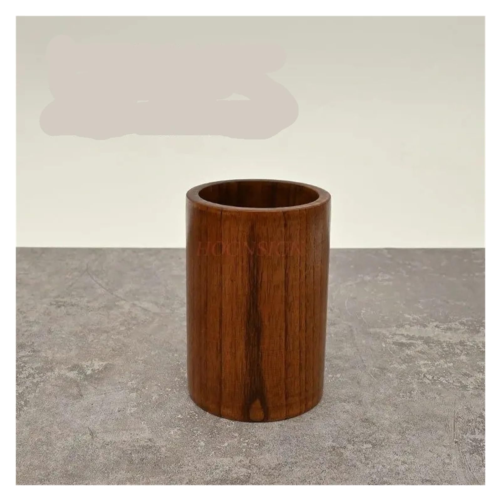 Stiftehalter 1pcs Solid Wood Pen Holder, Chinese Style Retro Wooden, Desktop Decoration Storage Box Für Schreibtische