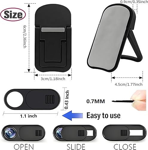 Miniatura 4 de 2 soportes portátiles para laptop, elevador ajustable para laptop, refrigeración ergonómica, mini soporte invisible para computadora de escritorio,