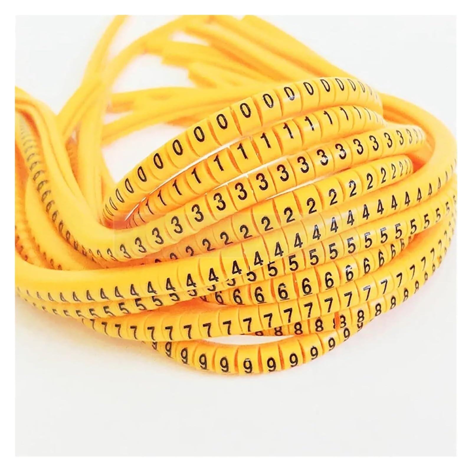 Etichettatura cavi, Etichetta for cavi EC-0 EC-1 500 pezzi Numero di contrassegno da 0 a 9 Etichette colorate for in ​​PVC isolante 2,5 mm²(Ec 0 150pcs 0 9)