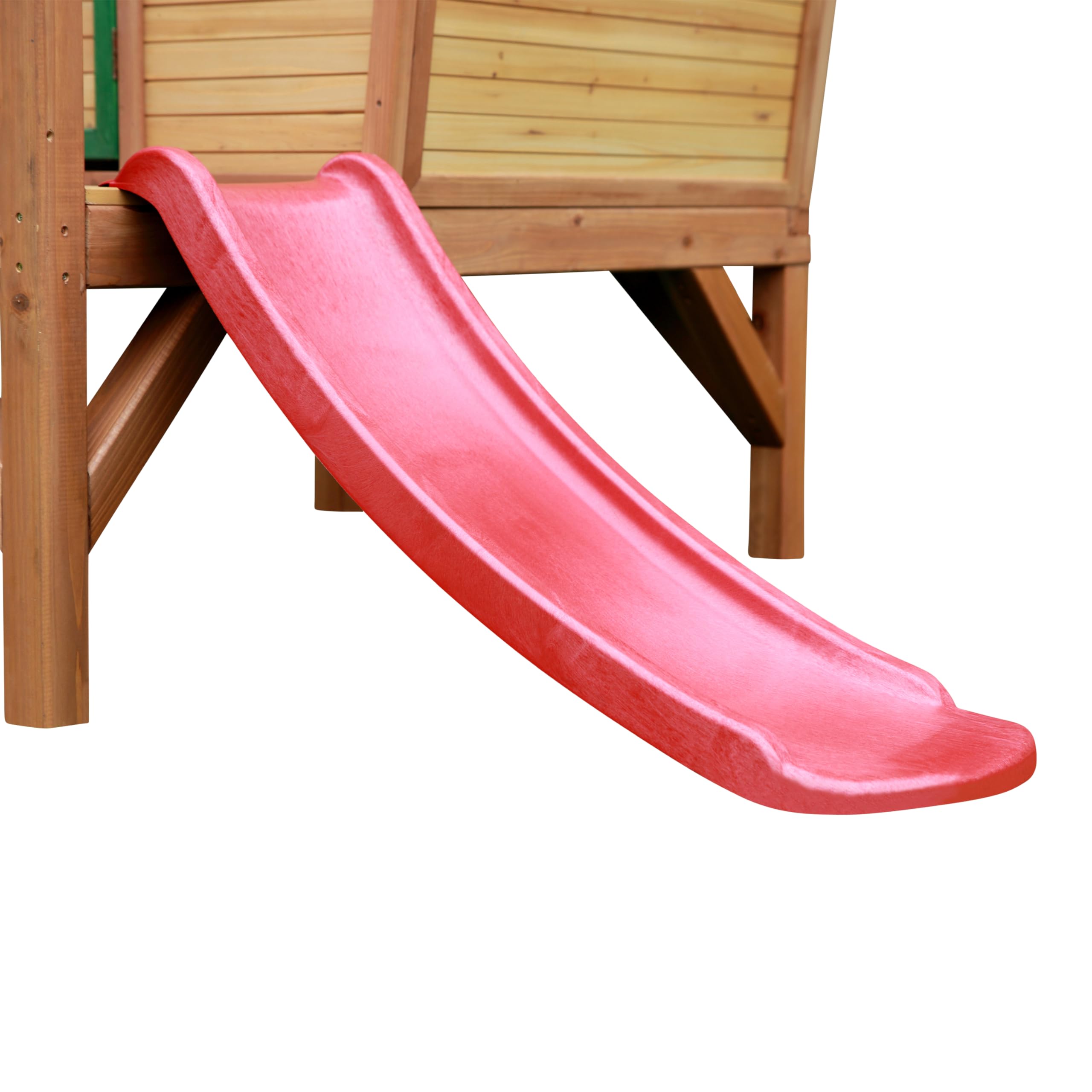 AXI Robin Casa Infantil de Madera FSC con Tobogan Rosso | Casita de Juegos para ninos de Jardin/Exterior | Parque Infantil en Marron y Verde.