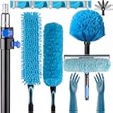 APMOLAR 20 Foot High Reach 5-to-12ft Long Duster for High Ceilings Fan Cleaner with Sturdy Lightweight Extension Pole