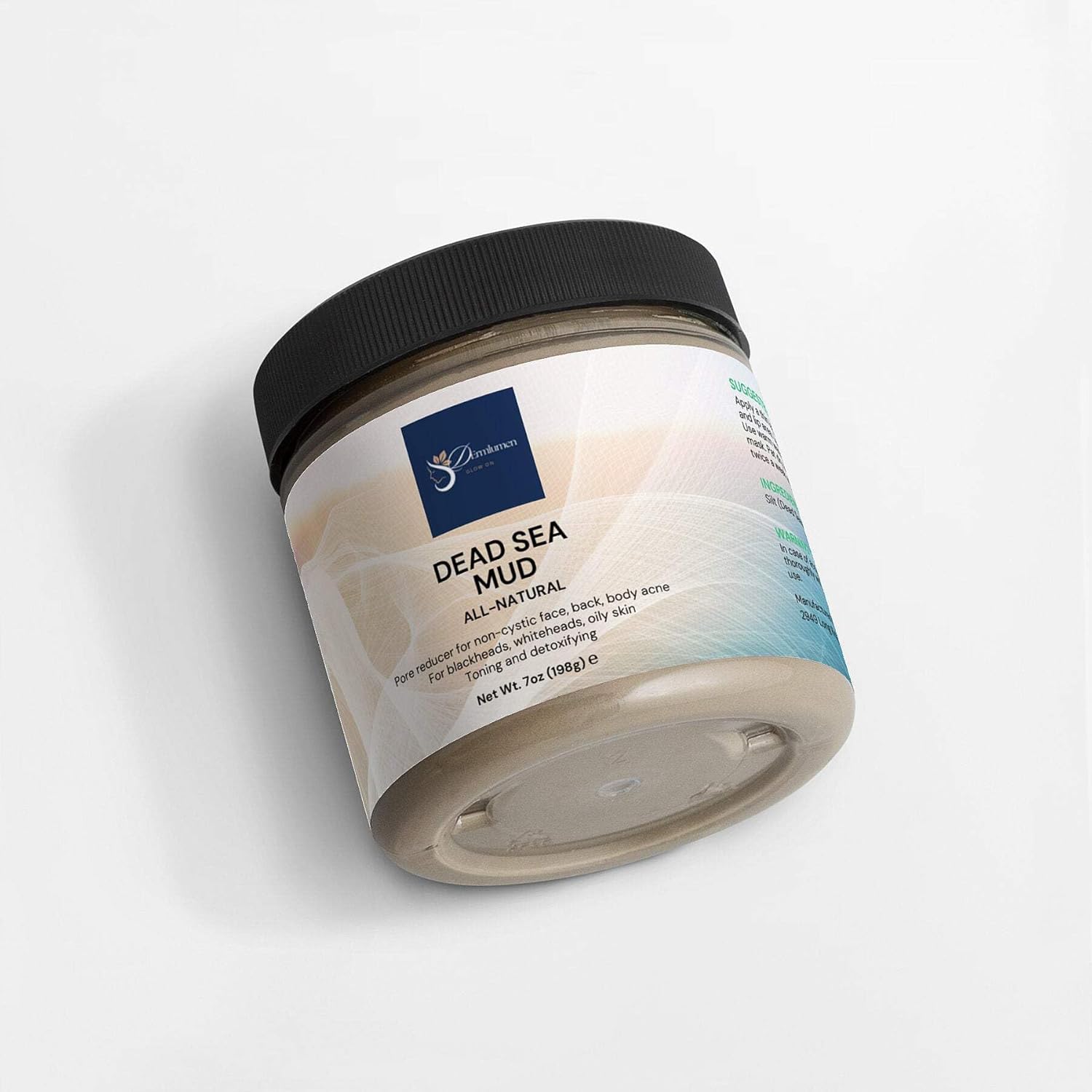 Dead Sea Mud – 100% Pure Mineral-Rich Mud Mask for Face, Body & Scalp – Deep Pore Cleanser, Skin Detox & Oil Control – Natural Skincare for All Skin Types – 8oz