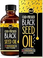 Maju Black Seed Oil: 3x Thymoquinone Cold-Pressed Turkish Nigella Sativa, Pure Liquid Black Cumin 8oz Glass Bottle