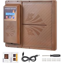 Automatic Chicken Coop Door with Timer, Side Opening Large Entry for Chickens, Battery Operated Or USB Powered, Anti-Pinch Sensor, LCD Display, Easy Installation Poultry Door