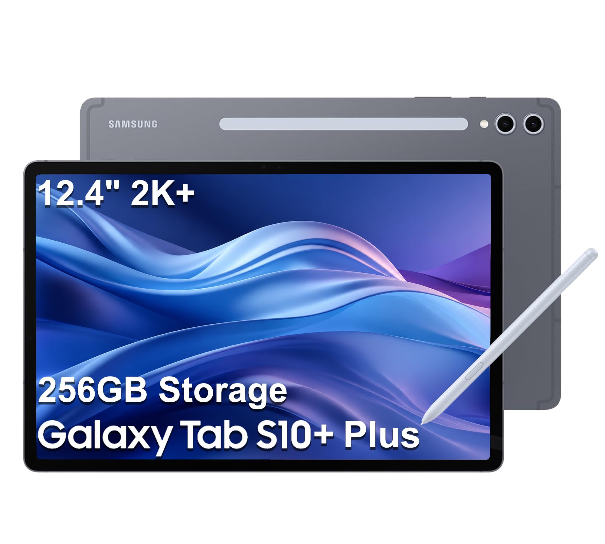 Galaxy Tab S10+ Plus Tablet, 12.4" 2K+ AMOLED 2X 120Hz, 12GB RAM, 256GB Storage, Touchscr…