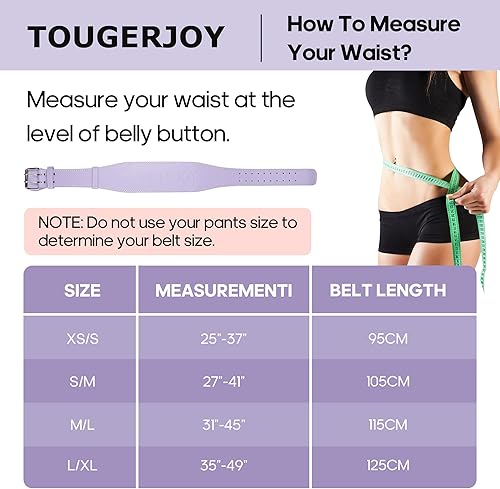 Miniatura 2 de Cinturón de cuero para levantamiento de pesas para mujeres y niñas, cinturón de soporte lumbar acolchado de 4 pulgadas para entrenamiento de