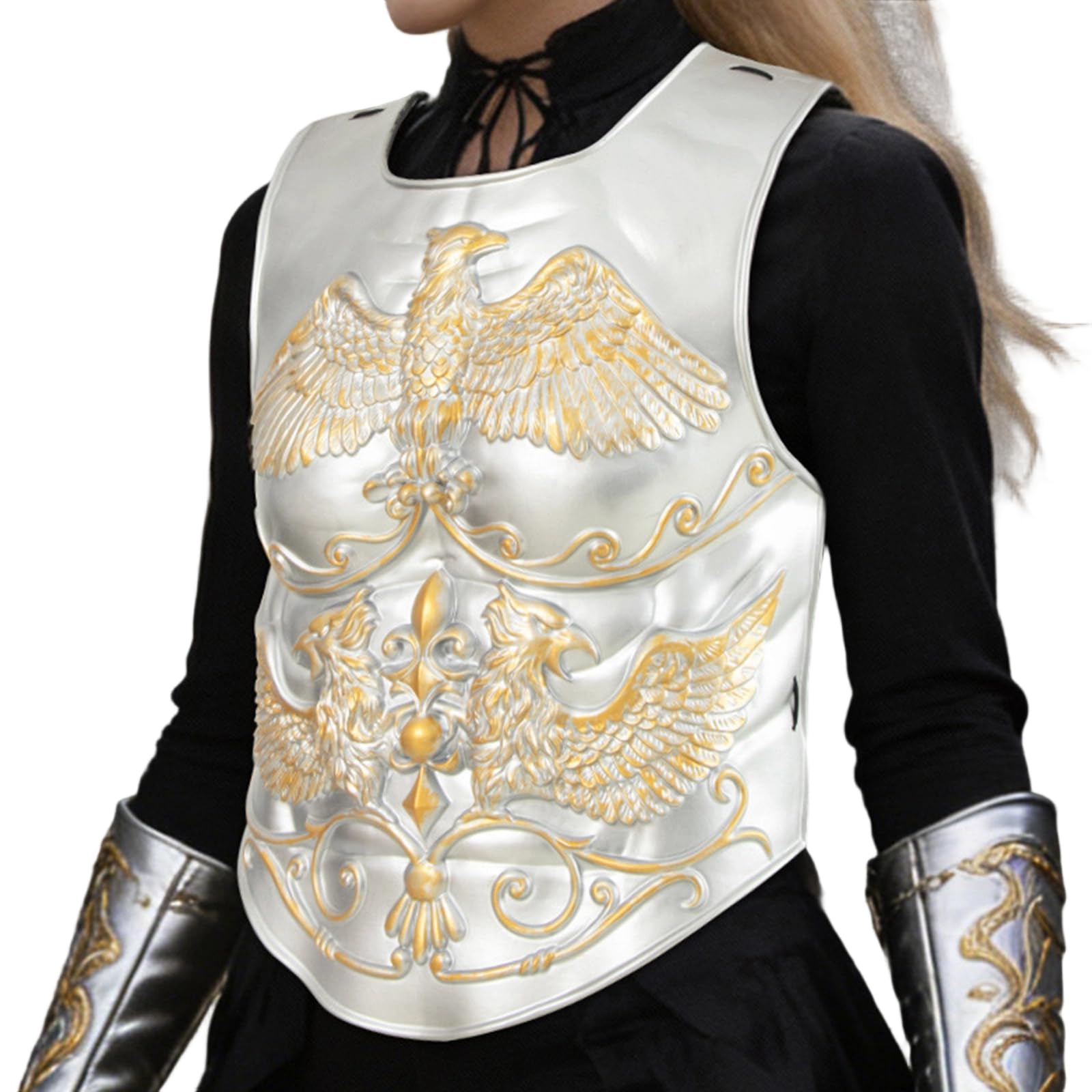 Armure de soldat médiévale réaliste pratique pour fête à thème - Armures de poitrine pour amateurs de cosplay - Costume de défense