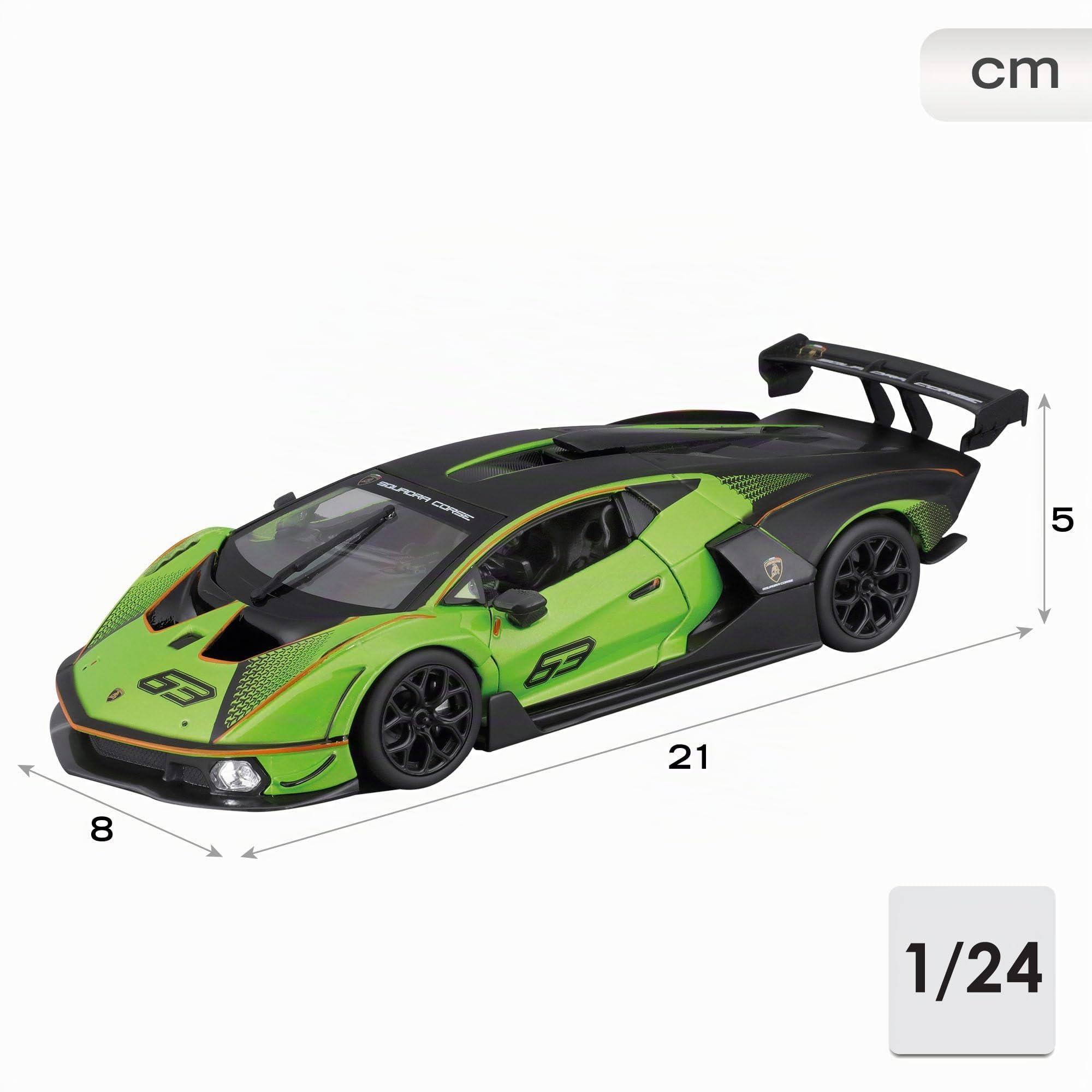 Bburago - Lamborghini Essenza SCV12 - Modelo Realista a Escala 1:24, Licencia Oficial Lamborghini, Edad Recomendada 3+ años