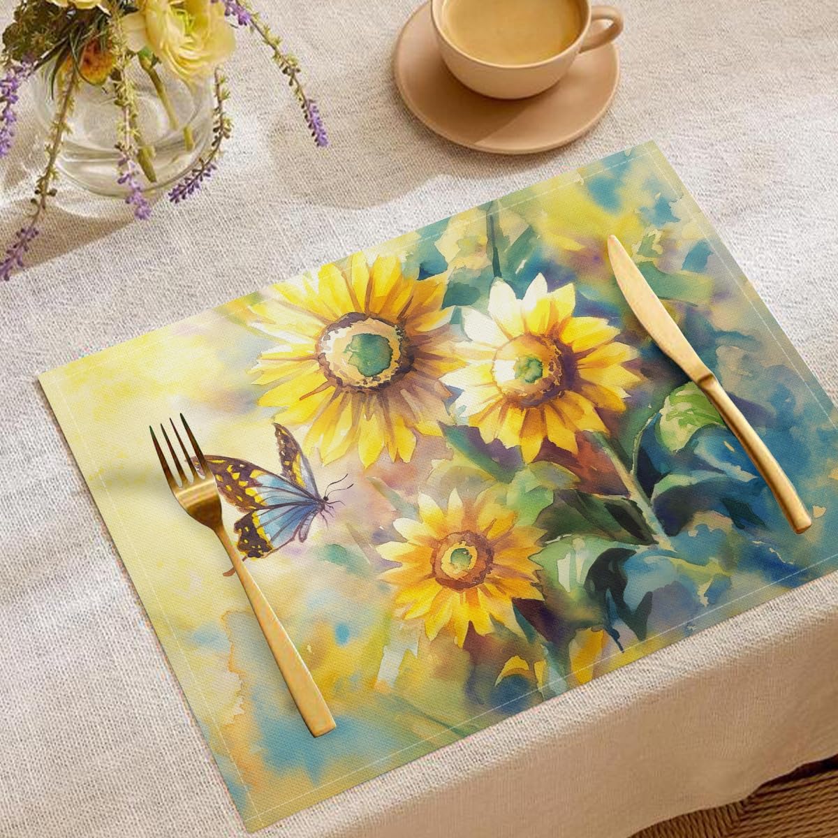 Sets de table lavables pour protéger vos meubles des taches avec style pendant les repas