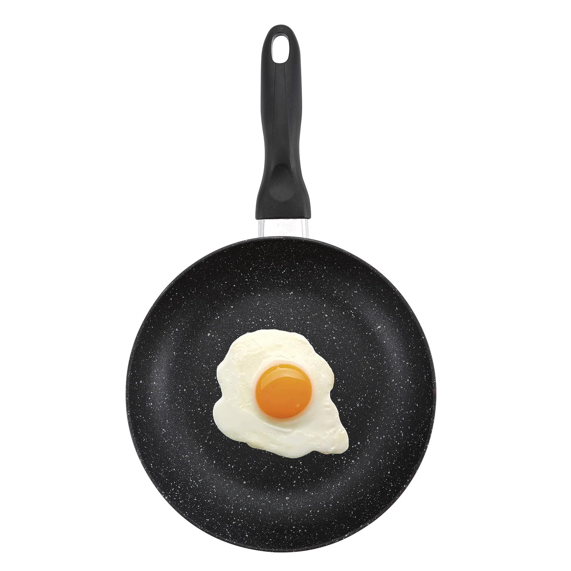 Magefesa Bateria de cocina 7 piezas MAGEFESA Kenia de acero vitrificado con juego de sartenes (16/20/24 cm) Navy Red en aluminio prensado