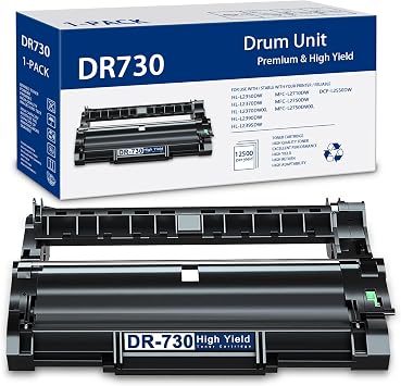 DR-730 DR730 Drum Unit Replacement for Brother DR730 Drum Unit MFC-L2750DW HL-L2390DW HL-L2350DW MFC-L2710DW HL-L2370DW HL-L2395DW Printer Black 1-Pack Toner not Included