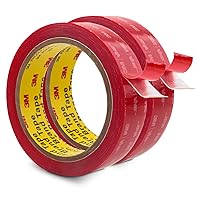 Vista 20 de 3M Cinta de montaje de doble cara VHB 0.5 x 15.4 pies 0.025 pulgadas de grosor, color blanco 4930, cinta adhesiva de espuma impermeable resistente